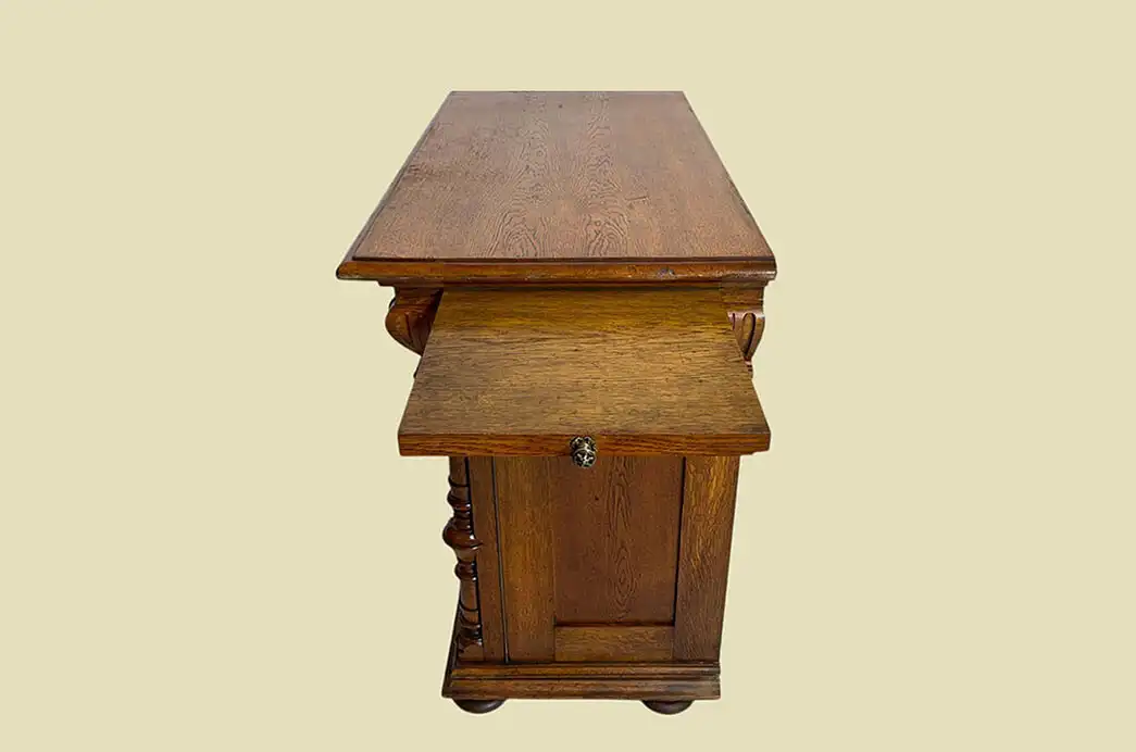 1880er Säulen Kommode ANTIK Gründerzeit Eiche Anrichte Sideboard von 1880 19