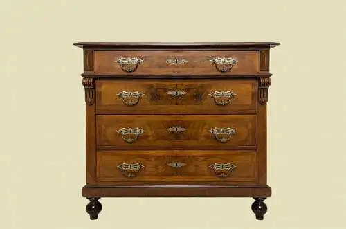 1880er Kommode ANTIK Gründerzeit Nußbaum Sideboard Schrank von 1880