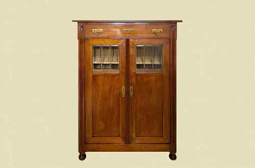 1920er Vertiko ANTIK Jugendstil Nußbaum Kommode Schrank von 1920