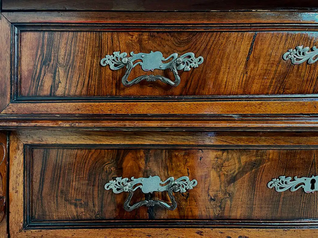 1880er Kommode ANTIK Gründerzeit Nußbaum Sideboard Schrank von 1880 12