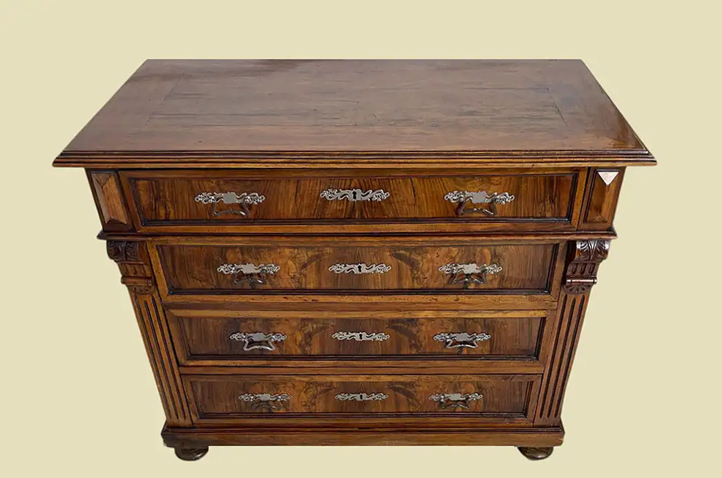 1880er Kommode ANTIK Gründerzeit Nußbaum Sideboard Schrank von 1880 2
