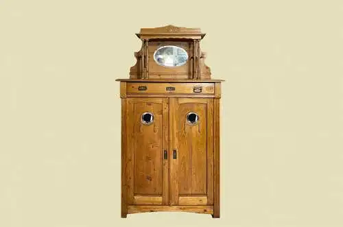 1920er Vertiko ANTIK Jugendstil Nußbaum Aufsatz Kommode Schrank von 1920