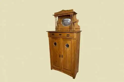 1920er Vertiko ANTIK Jugendstil Nußbaum Aufsatz Kommode Schrank von 1920