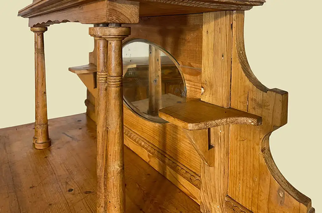 1920er Vertiko ANTIK Jugendstil Nußbaum Aufsatz Kommode Schrank von 1920 10