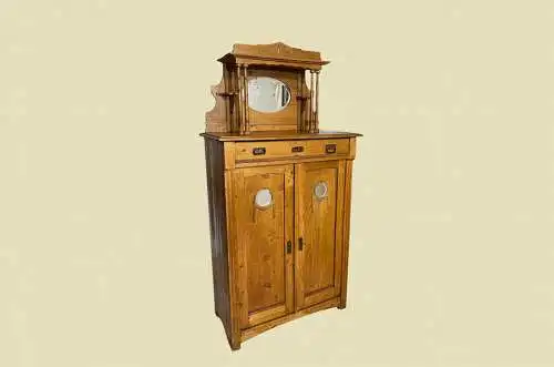 1920er Vertiko ANTIK Jugendstil Nußbaum Aufsatz Kommode Schrank von 1920