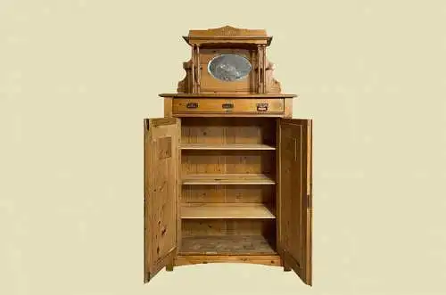 1920er Vertiko ANTIK Jugendstil Nußbaum Aufsatz Kommode Schrank von 1920