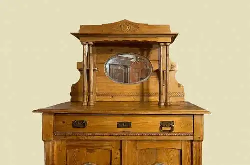 1920er Vertiko ANTIK Jugendstil Nußbaum Aufsatz Kommode Schrank von 1920