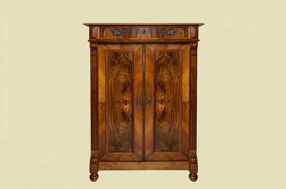 1880er Vertiko Gründerzeit ANTIK Nußbaum Kommode Schrank von 1880 0