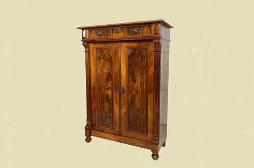 1880er Vertiko Gründerzeit ANTIK Nußbaum Kommode Schrank von 1880