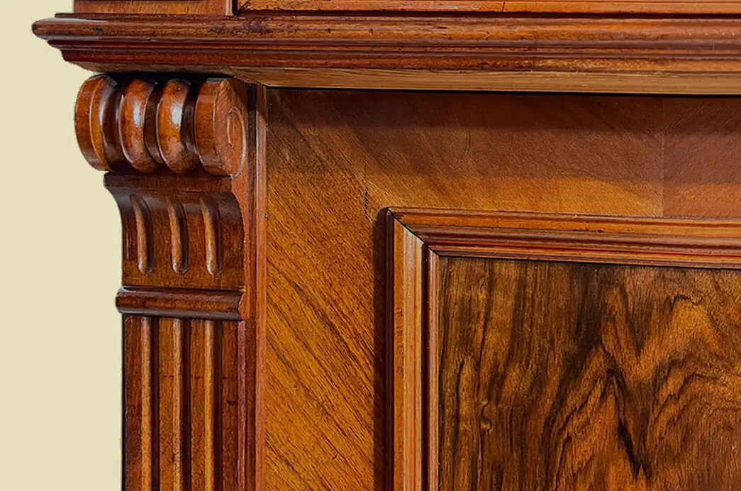 1880er Vertiko Gründerzeit ANTIK Nußbaum Kommode Schrank von 1880 13