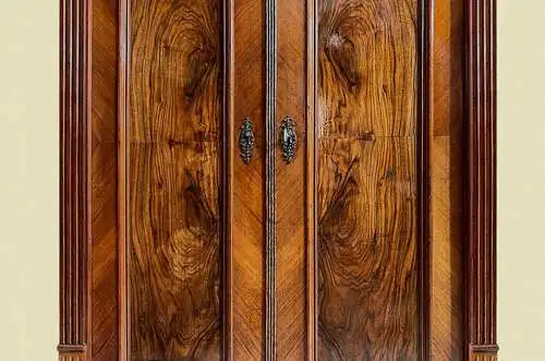 1880er Vertiko Gründerzeit ANTIK Nußbaum Kommode Schrank von 1880