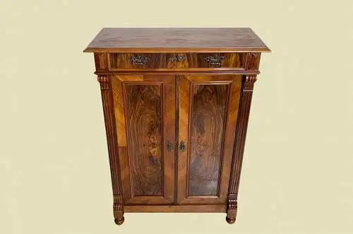 1880er Vertiko Gründerzeit ANTIK Nußbaum Kommode Schrank von 1880