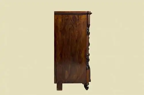 1820er Kommode Empire Biedermeier Louis Philippe Mahagoni Herrenkommode von 1820
