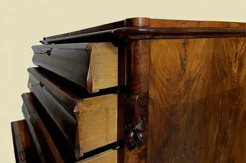1820er Kommode Empire Biedermeier Louis Philippe Mahagoni Herrenkommode von 1820