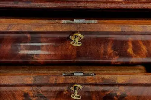 1820er Kommode Empire Biedermeier Louis Philippe Mahagoni Herrenkommode von 1820