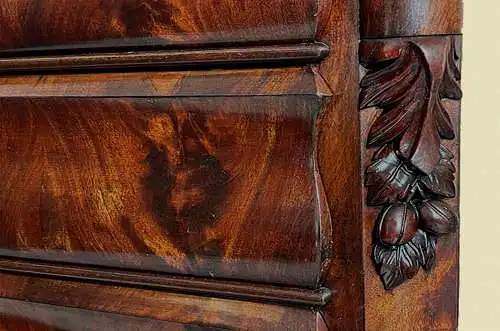 1820er Kommode Empire Biedermeier Louis Philippe Mahagoni Herrenkommode von 1820