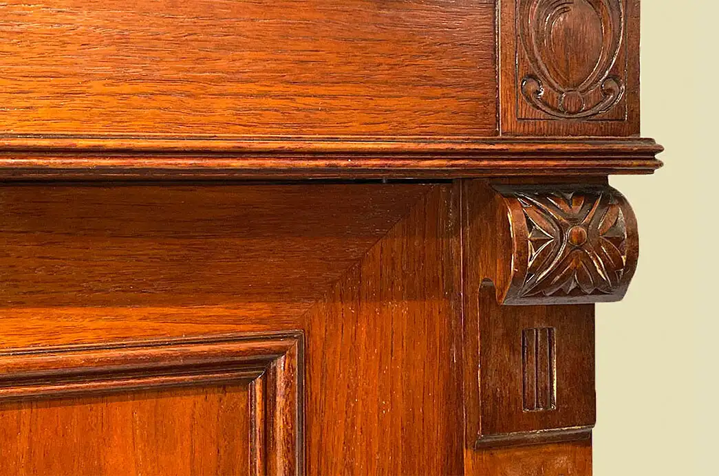 1920er Kleiderschrank ANTIK Jugendstil Mahagoni Lebensbaum Schrank von 1920 11