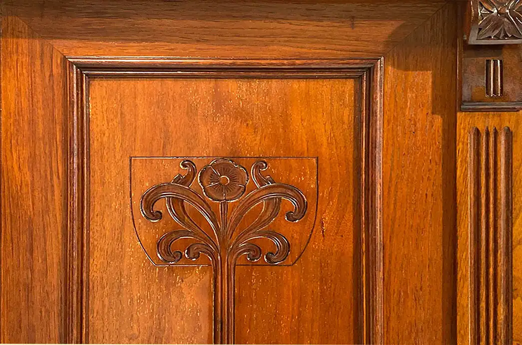 1920er Kleiderschrank ANTIK Jugendstil Mahagoni Lebensbaum Schrank von 1920 12