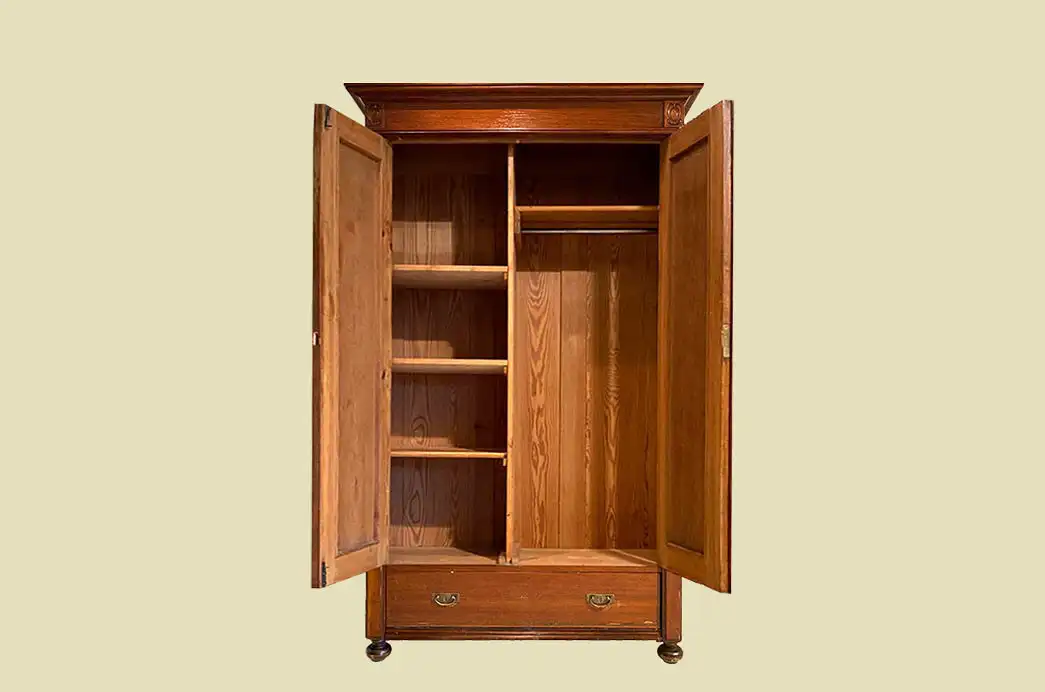 1920er Kleiderschrank ANTIK Jugendstil Mahagoni Lebensbaum Schrank von 1920 6