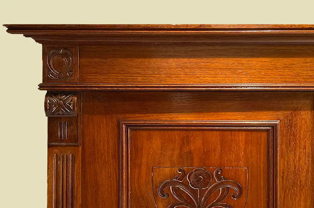 1920er Kleiderschrank ANTIK Jugendstil Mahagoni Lebensbaum Schrank von 1920 9