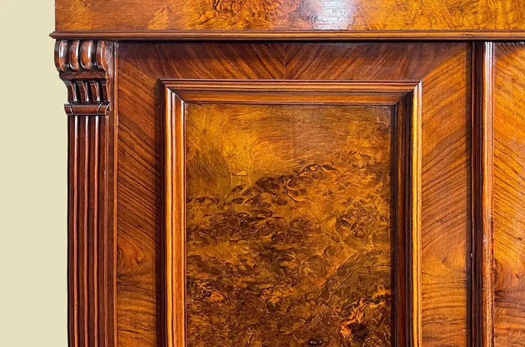 1880er Kleiderschrank ANTIK Gründerzeit Nußbaum Schrank von 1880 10