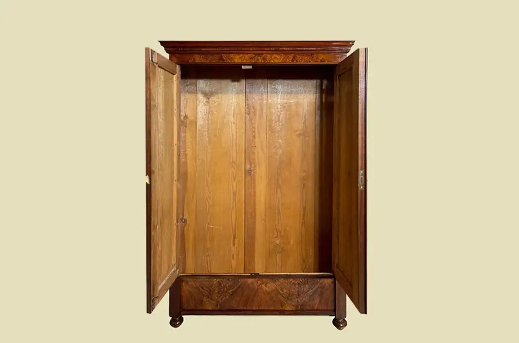 1880er Kleiderschrank ANTIK Gründerzeit Nußbaum Schrank von 1880 3