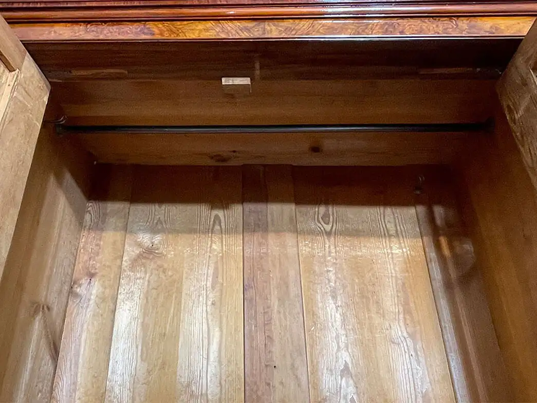 1880er Kleiderschrank ANTIK Gründerzeit Nußbaum Schrank von 1880 5