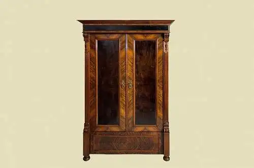 1880er Kleiderschrank ANTIK Gründerzeit Nußbaum Schrank von 1880