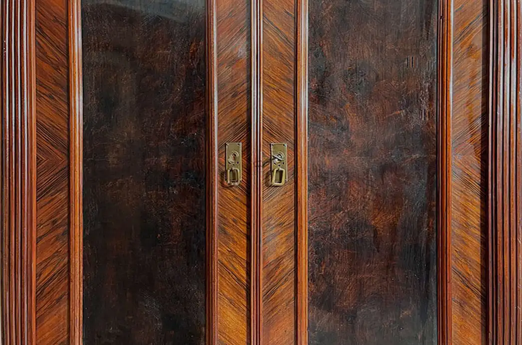 1880er Kleiderschrank ANTIK Gründerzeit Nußbaum Schrank von 1880 12