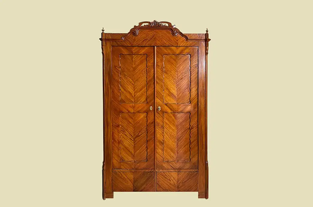 1820er ANTIK Biedermeier Esche Schubladen Wäsche Kleider Schrank von 1820