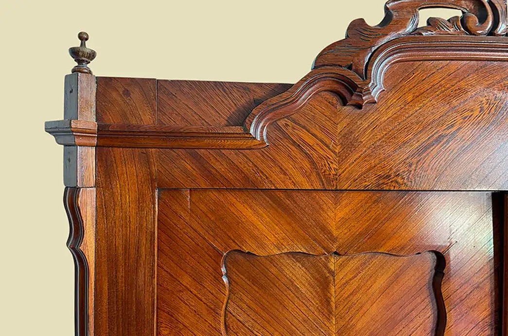 1820er ANTIK Biedermeier Esche Schubladen Wäsche Kleider Schrank von 1820 11