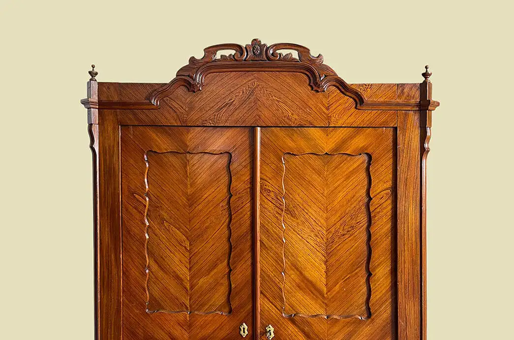 1820er ANTIK Biedermeier Esche Schubladen Wäsche Kleider Schrank von 1820 16
