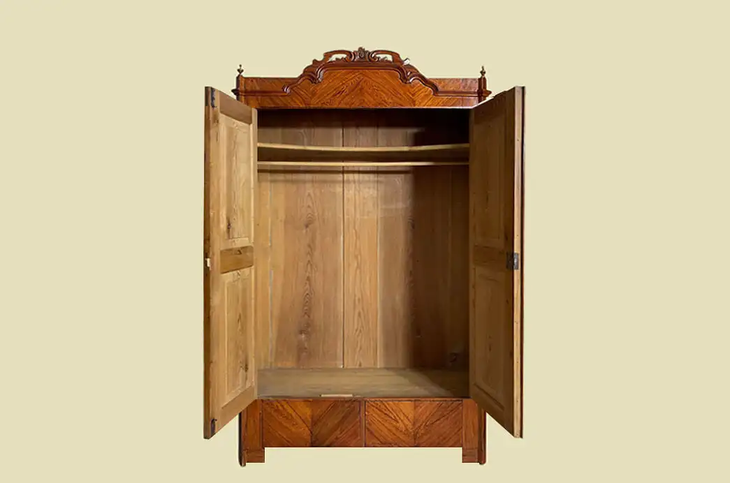 1820er ANTIK Biedermeier Esche Schubladen Wäsche Kleider Schrank von 1820 5