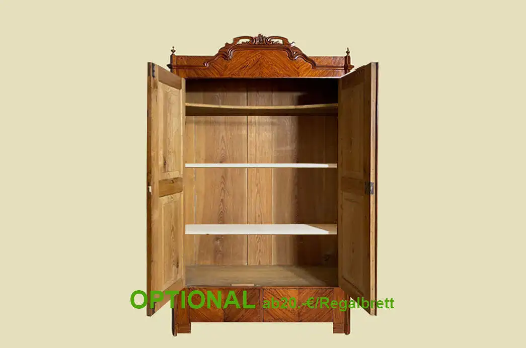 1820er ANTIK Biedermeier Esche Schubladen Wäsche Kleider Schrank von 1820 6