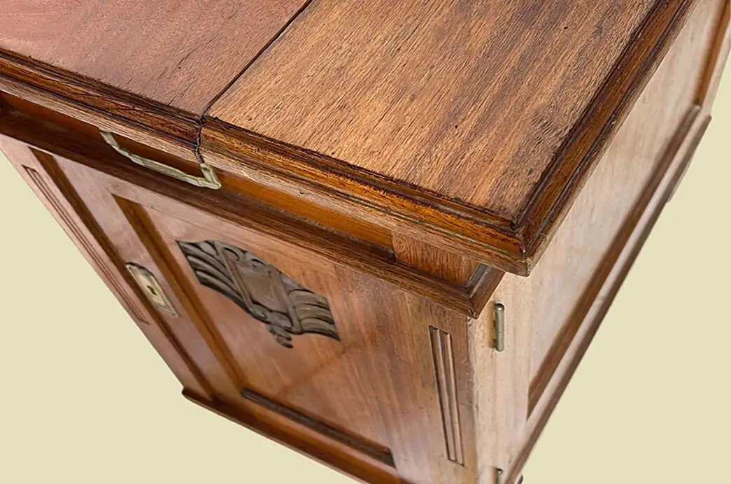 1920er Schreibtisch ANTIK Jugendstil Teak Sekretär Tisch von 1920 10