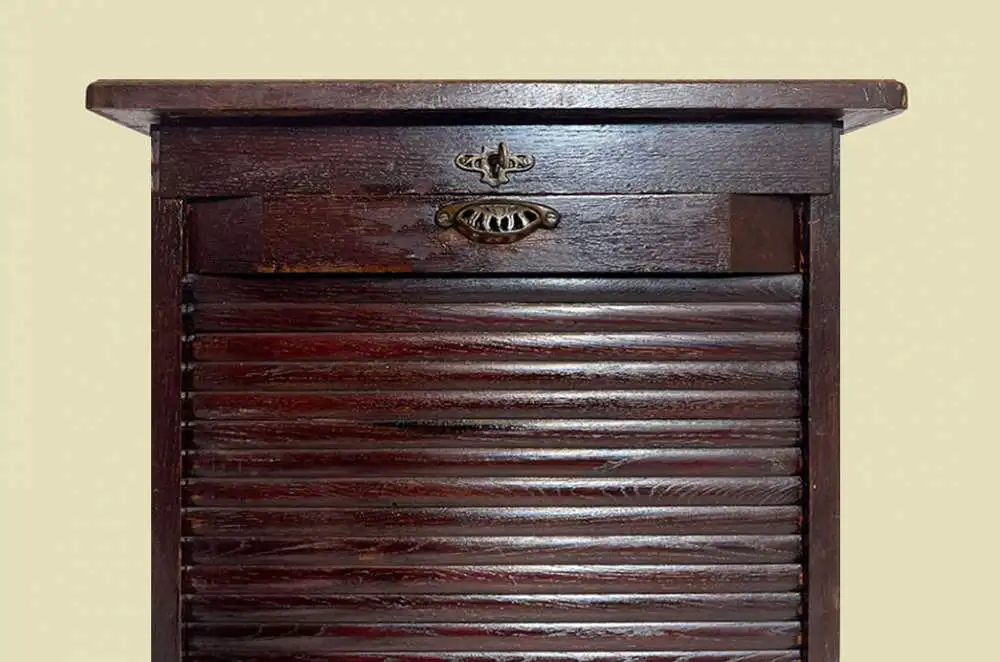 1920er Rolladenschrank ANTIK Jugendstil Art Deco Klavier Notenschrank von 1920 5