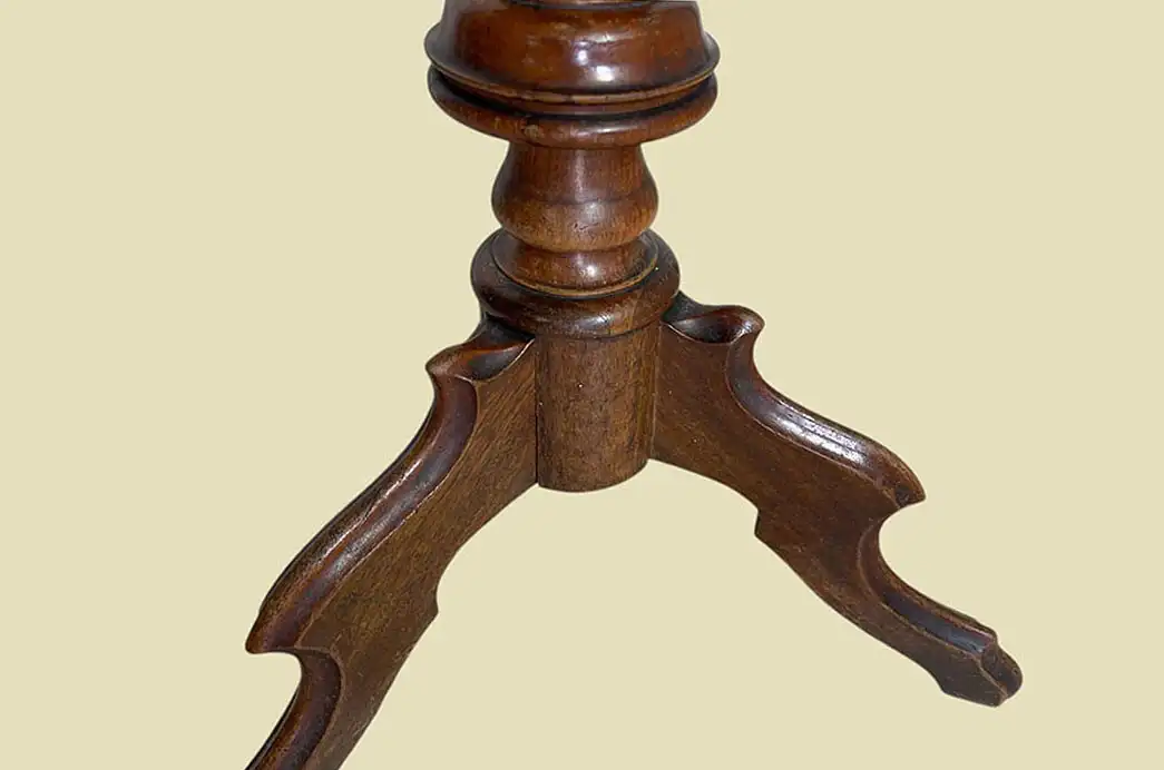 1880er Nähtisch ANTIK Gründerzeit Nußbaum Tisch Beistelltisch von 1880 12