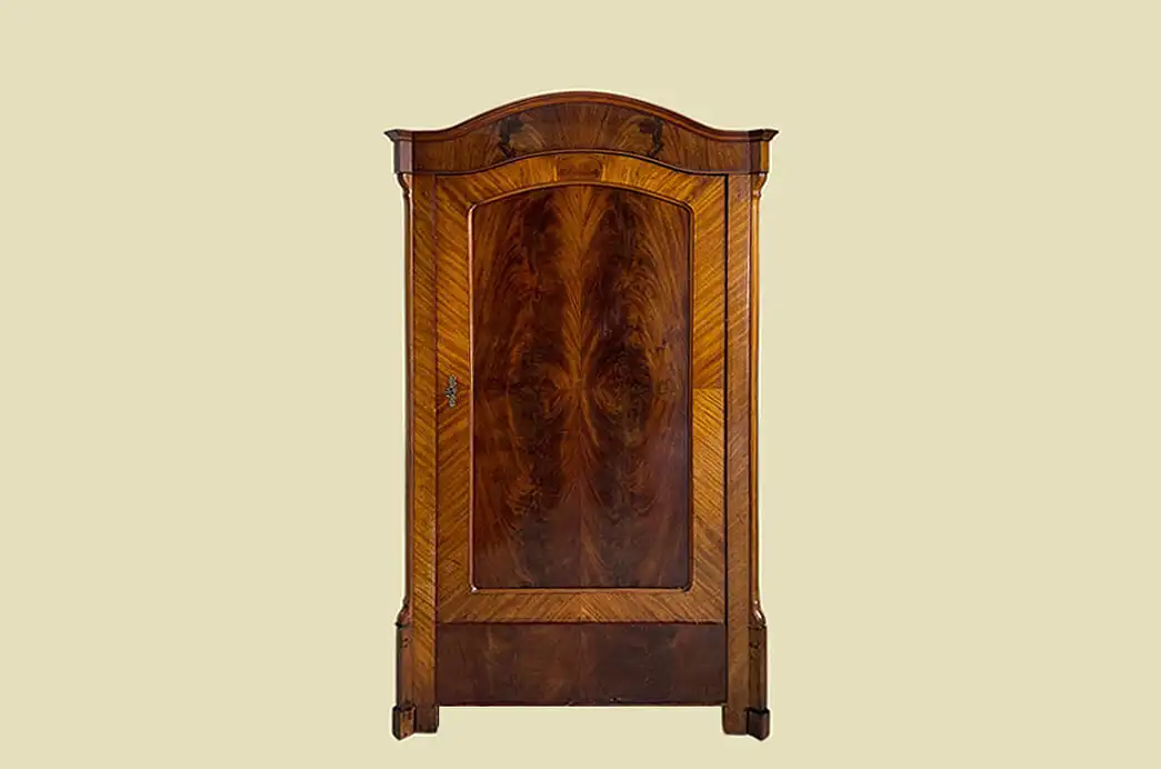 1840er Kleiderschrank ANTIK Louis Philippe Mahagoni Schuh Wäsche Schrank