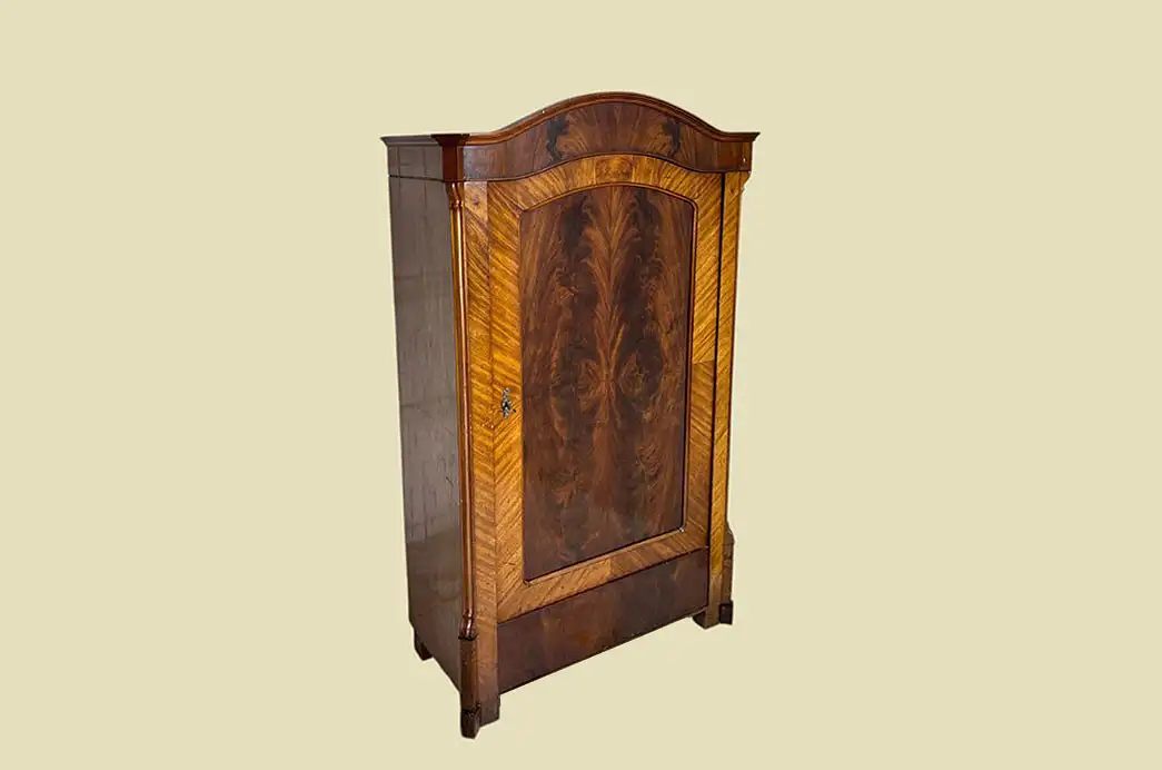 1840er Kleiderschrank ANTIK Louis Philippe Mahagoni Schuh Wäsche Schrank 1