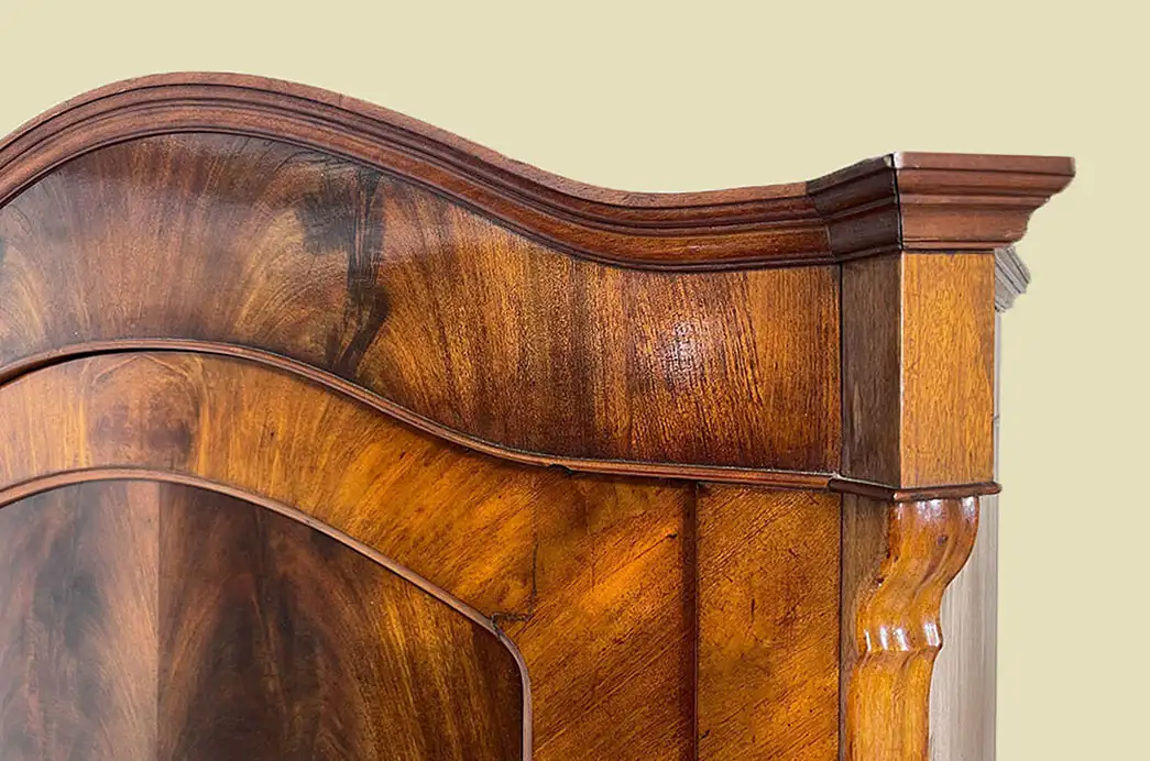 1840er Kleiderschrank ANTIK Louis Philippe Mahagoni Schuh Wäsche Schrank 10