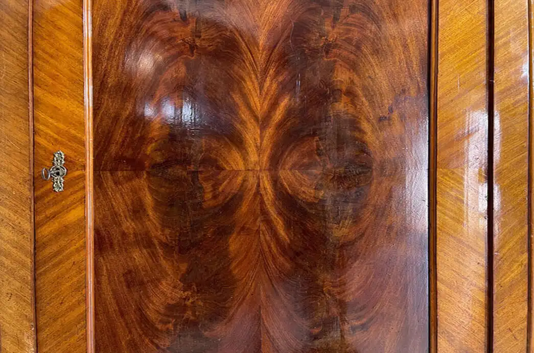 1840er Kleiderschrank ANTIK Louis Philippe Mahagoni Schuh Wäsche Schrank 11