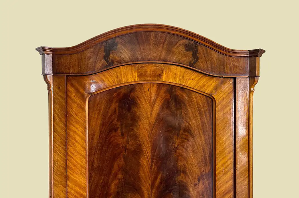 1840er Kleiderschrank ANTIK Louis Philippe Mahagoni Schuh Wäsche Schrank 14
