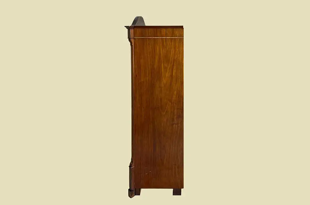 1840er Kleiderschrank ANTIK Louis Philippe Mahagoni Schuh Wäsche Schrank 15