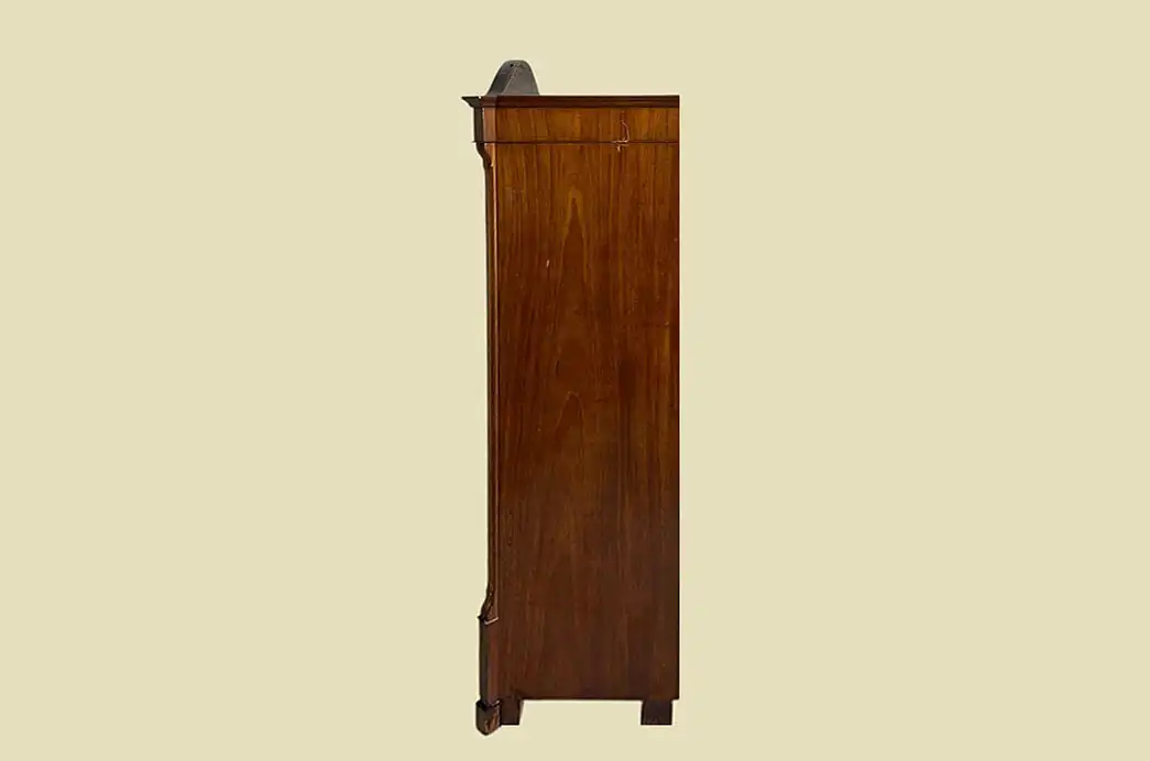 1840er Kleiderschrank ANTIK Louis Philippe Mahagoni Schuh Wäsche Schrank 17