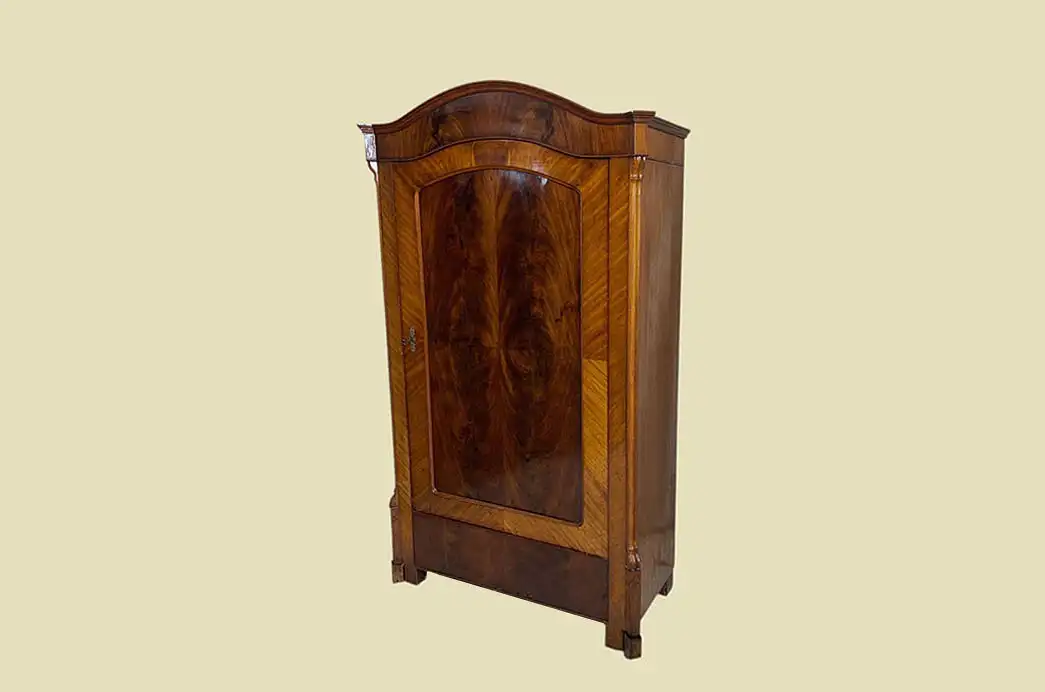 1840er Kleiderschrank ANTIK Louis Philippe Mahagoni Schuh Wäsche Schrank 2