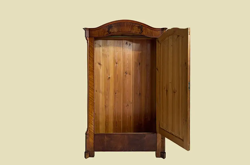 1840er Kleiderschrank ANTIK Louis Philippe Mahagoni Schuh Wäsche Schrank 3