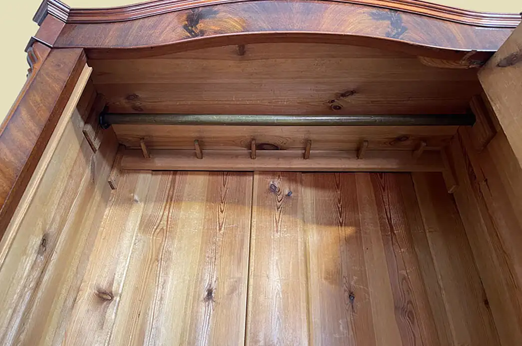 1840er Kleiderschrank ANTIK Louis Philippe Mahagoni Schuh Wäsche Schrank 6