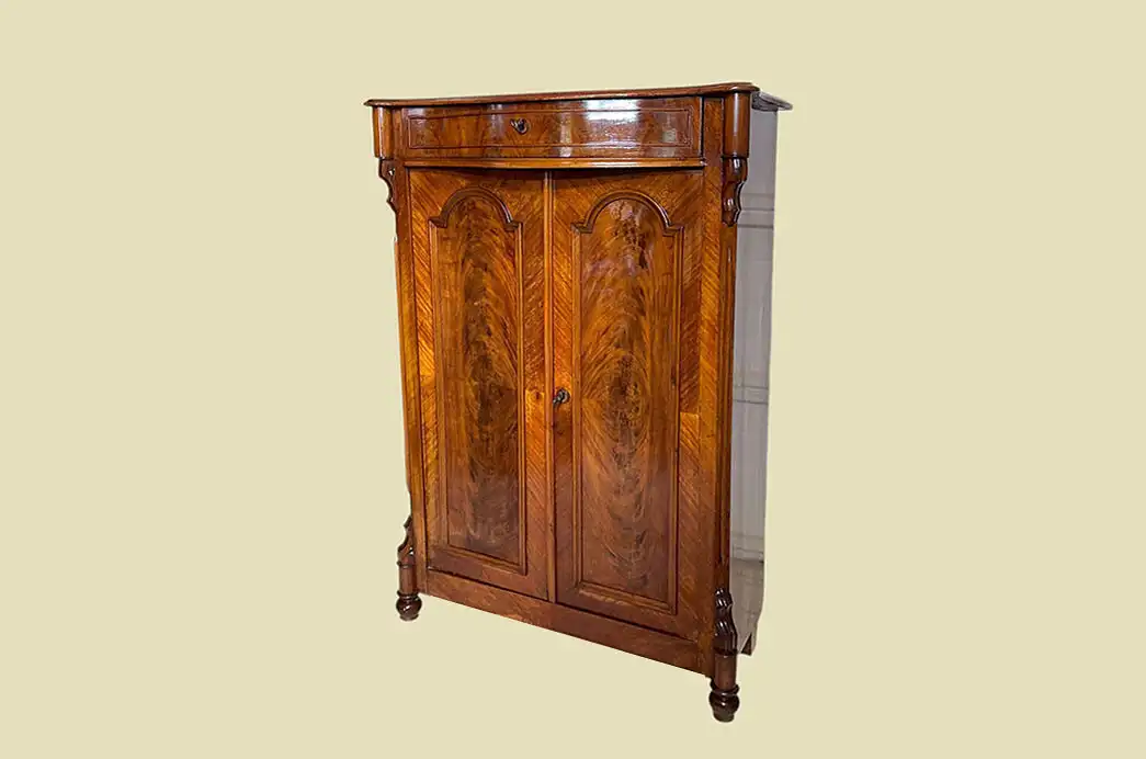 1840er Vertiko ANTIK Louis Philippe Mahagoni Schrank Kommode von 1840 1
