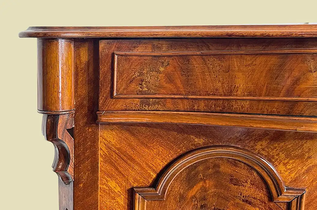 1840er Vertiko ANTIK Louis Philippe Mahagoni Schrank Kommode von 1840 10