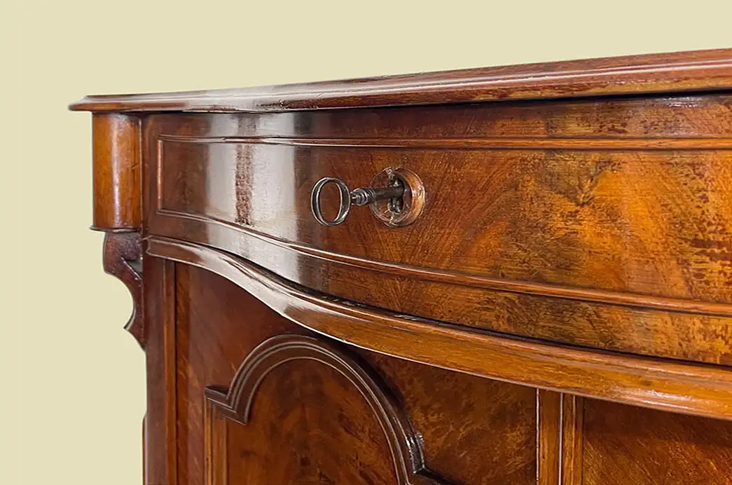 1840er Vertiko ANTIK Louis Philippe Mahagoni Schrank Kommode von 1840 11